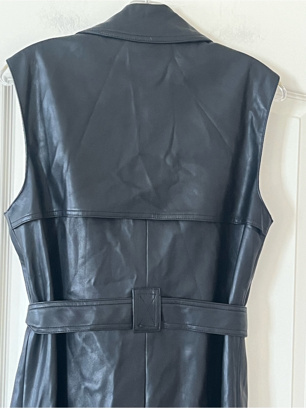 Truth by Republic Faux Leather Dress Vest with Wrap tie/buttons Size Small - Picture 13 of 16